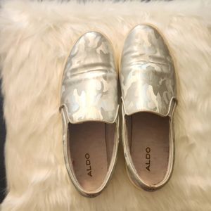Aldo metallic Camouflage pattern shoes